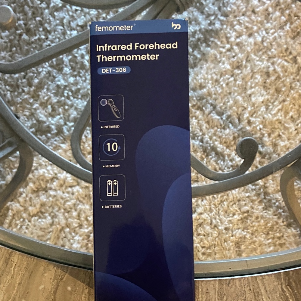 Infrared Forehead Thermometer - Navy Blue
